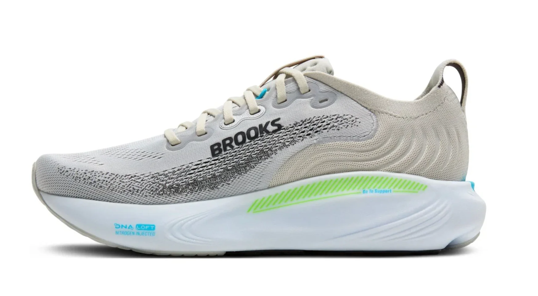 BROOKS ADRENALINE GTS 25 OYSTER GREEN GECKO BLUE MEN'S - Image 3