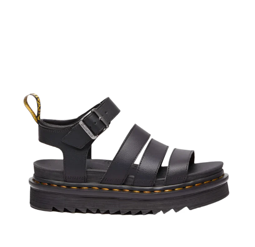 Dr Martens Blaire 3 Strap Sandal Black Athena