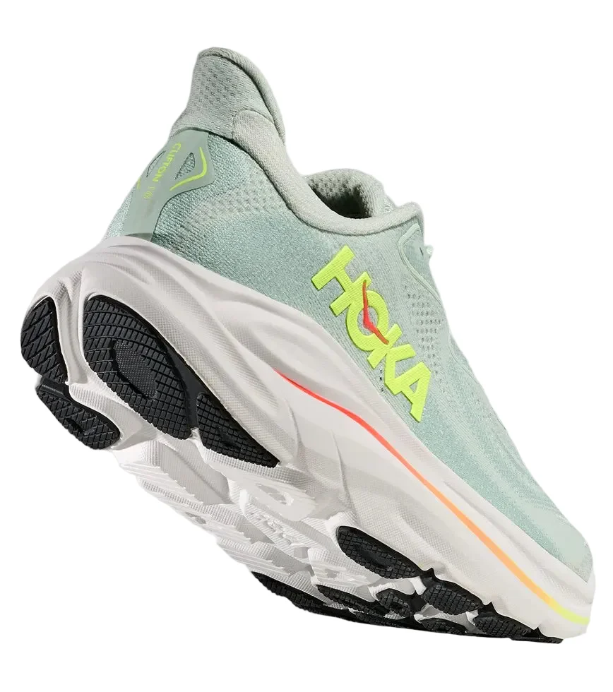 HOKA CLIFTON 10 SEA GLASS NEON FLAME WOMEN’S - Image 5