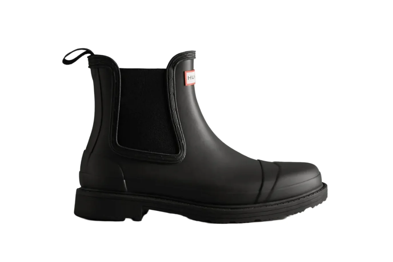 HUNTER CHELSEA COMMANDO BOOT BLACK WOMEN'S