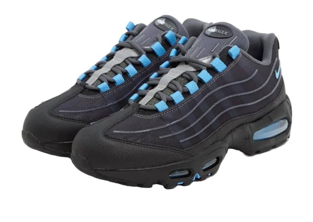 Nike Air Max 95 Big Bubble Tech Black University Blue - Image 3