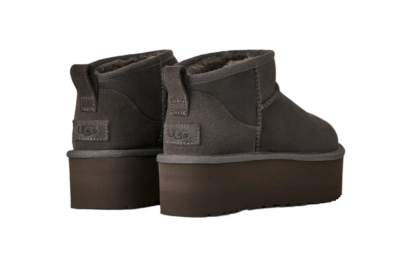 UGG Classic Ultra Mini Platform Charcoal Women’s - Image 4